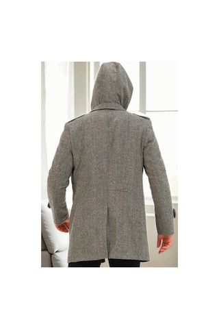 Plt9401 Dewberry Erkek Palto-diagonal Gri Diagonal Gri