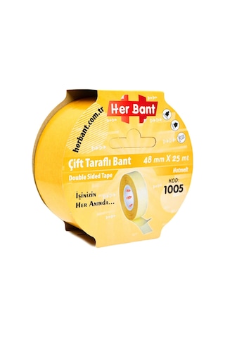 48mmx25mt Çift Taraflı Band Slim İnce Bant Pp-hotmelt Yüksek Kalite