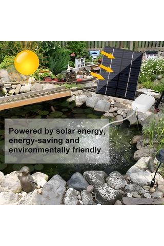 Singree Güneş Enerjili Akvaryum Oksijen Pompası - 2000ma Pil, Ip67 Su Geçirmez, Sessiz Çalışma