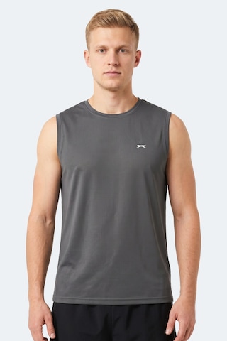 Slazenger Herofıt Erkek Kolsuz Koyu Gri Atlet