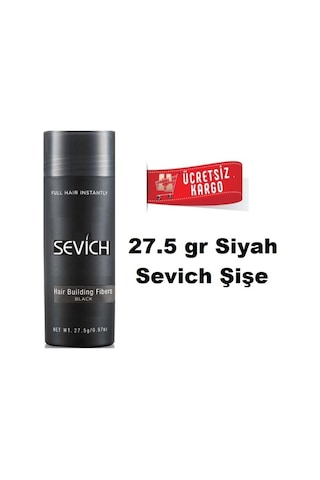Sevich 27,5 Gr Siyah Saç Fiberi Keratin Saç Tozu Sevich 27,5 Gr Siyah Saç Fiberi Keratin Saç Tozu