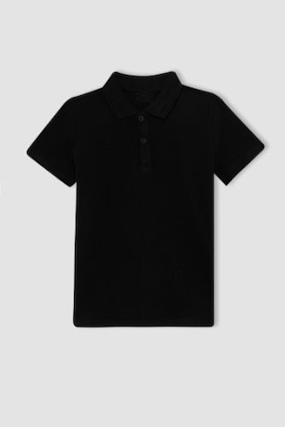 Waynap Unisex Lakos Polo Yaka Okul Tshirt Siyah