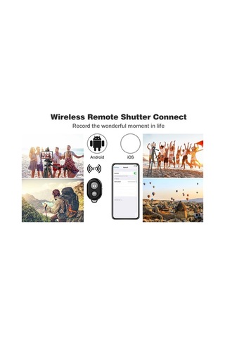 Ebitda Taşınabilir Alüminyum Tripod - Gopro/kamera/son Derece Kolay Kullanılır Siyah