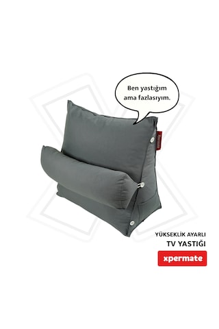 Xpermate Sırt, Bel, Boyun Destekli TV Okuma Yastığı Ameliyat Sonrası Antrasit