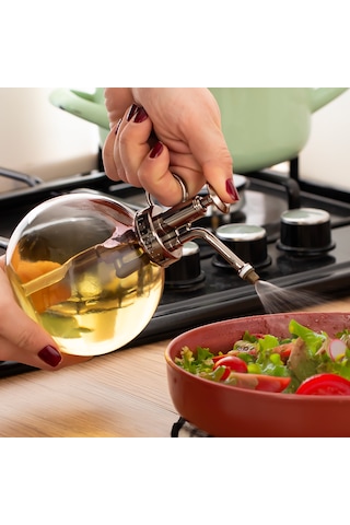 Perotti 15729 350 Ml Cam Yağlık Sirkelik Yağdanlık Şişesi Mor