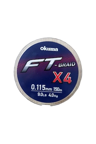 Okuma Ft-x4 Braided Line 150 Mt Grey Örgü Ip (519226275)