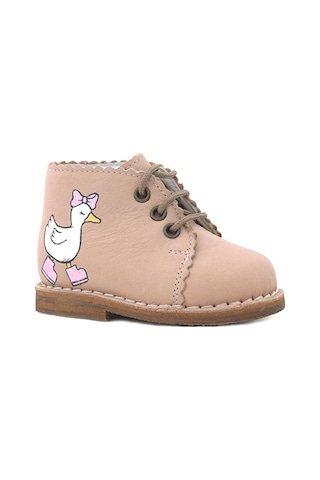 Rakerplus Tbons Özel Tasarım Handmade Hakiki Deri Pudra Kız Bebek Bot Pudra