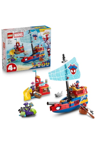 LEGO® ǀ Marvel Spidey ve İnanılmaz Arkadaşları Spidey Korsan Gemisi 11208 - 4 Yaş ve Üzeri Çocuklar için Oyuncak Yapım Seti (201P)