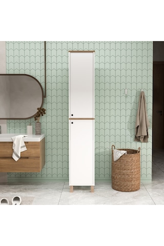 Nord Çok Amaçlı Dolap Mutfak Kiler Banyo Dolabı 195cm Sepet-beyaz Nd12-sw Beyaz