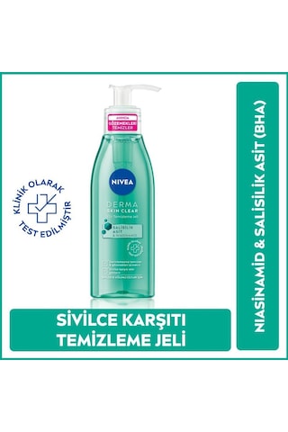 Nivea Luminous630 Sivilce Karşıtı Serum 30 ML + Derma Skin Clear Sivilce Karşıtı Yüz Temizleme Jeli 150 ML