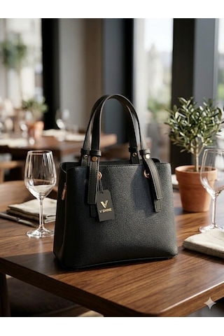 Victorinox Sallantı Detaylı Orta Boy El Ve Omuz Çantası 3059 Siyah