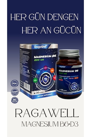 Ragawell Magnesium B6+d3 30 Tablet