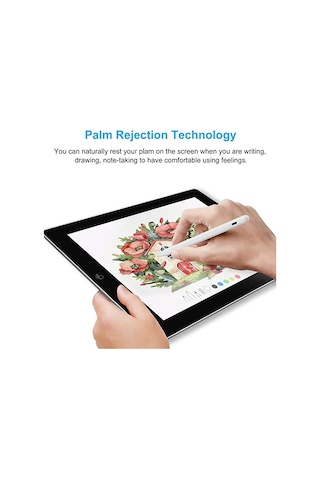 iPad Uyumlu 10.2 9.Nesil Avuç İçi Reddetmeli Dokunmatik Yazı Çizim Kalem