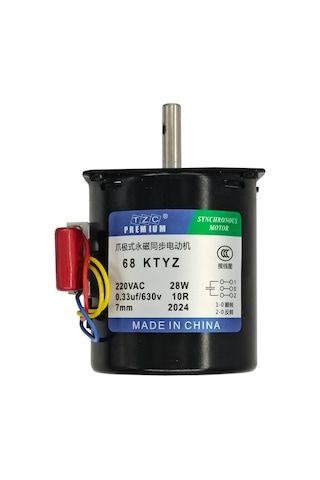 68 Ktyz 28w 10rpm 220v Ac Senkron Motor