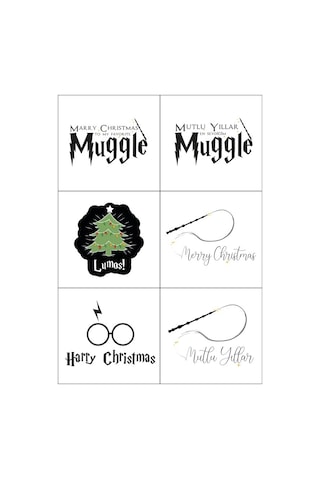 Mini Things Art Harry Potter Temalı Christmas-yeni Yıl Tebrik Kartı
