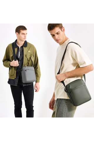 Sones Wepower Erkek Postacı Çantası Büyük Kapasiteli Seyahat Ve Yolculuk İçin Omuz Çantası Siyah Siyah