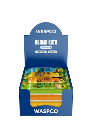 Waspco Yüksek Protein Bar 5 Çeşit Karma Paket 10 x 50 G