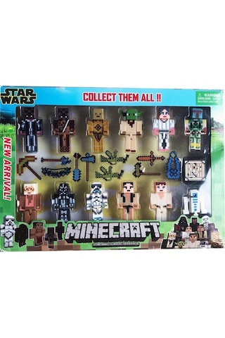 Minecraft 23 Parça Aksesuarlı Star Wars Serisi Oyuncak Minecraft