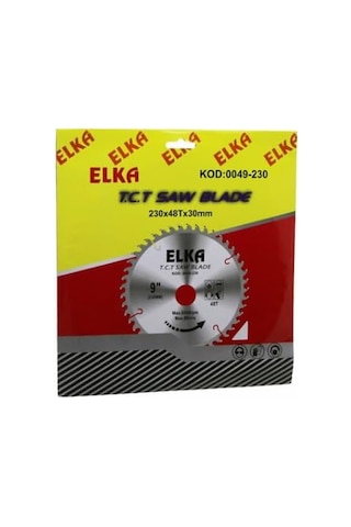 Testere Diski, 230x48tx30mm, Ahşap Ve Sunta Kesimi İçin, 9 İnç