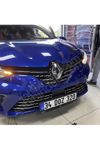 Clio 5 2020-2023 Ön Panjur Alt Izgara Kromu Set Paslanmaz
