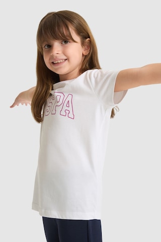 U.s. Polo Assn. Kız Çocuk Beyaz Tişört Basic 50325631-vr013