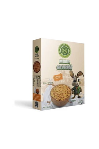 Glutensiz Fabrika Glutensiz Yerli Mısır Gevreği Cornflakes 250 G