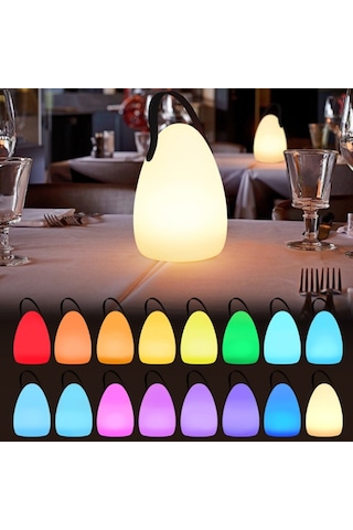 Cbtx Uzaktan Kumanda Şarj Edilebilir 16 Renk 6 Parlaklık Seviyesi Başucu Lambası Yumurta