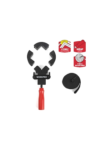 Workpro Wp232044 4m Ayarlanabilir Bant Tipi Dört Köşeli Profesyonel İşkence Fr Wp232044
