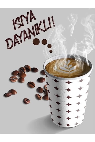 Karton-kağıt/çay-kahve Bardağı 6.5oz 1000 Adet - Ahşap Karıştırıcı 1000 Adet 1000 Adet