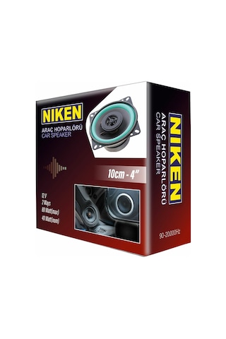 Niken 10 Cm 4'' 80 W Araç Hoparlörü (Adet)