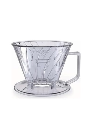 Pegasus Düz Tabanlı Damlatıcı, Boyut 02, Şeffaf Aeropress