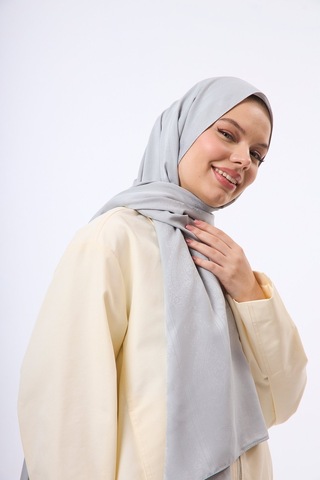 Mirsoy Scarf Zerafet Desen Şal Gri
