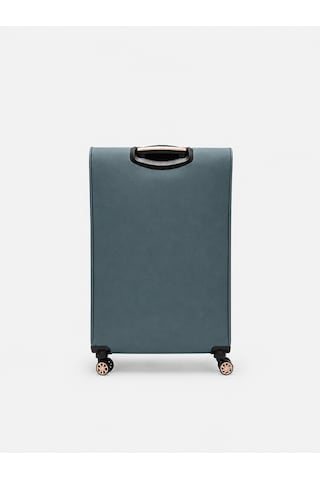 Fossil Unisex Kumaş Kabin Boy Ultra Hafif Şifreli Körüklü Kendi Etrafında Dönebilen Valiz 013-03 Petrol