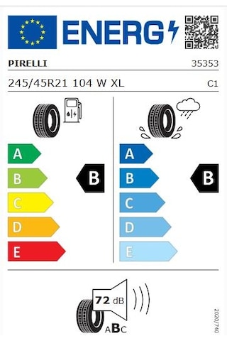 Pirelli 245/45 R21 104W XL Scorpion Zero All Season J Lr Ncs Dört Mevsim Lastiği 2024