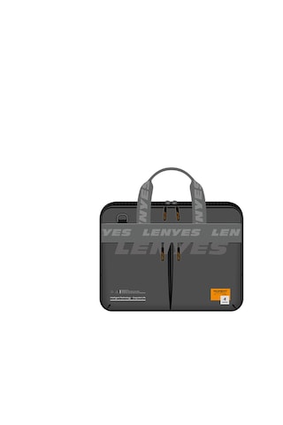 Lenyes Lb590 500d Kumaş Su Geçirmez 13-14 İnç Laptop Çantası Gri