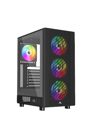 Powerboost Pb-a700b 750w 80+ Bronze Atx Usb 3.0 Rainbow Fanly Mesh Gaming Siyah Kasa