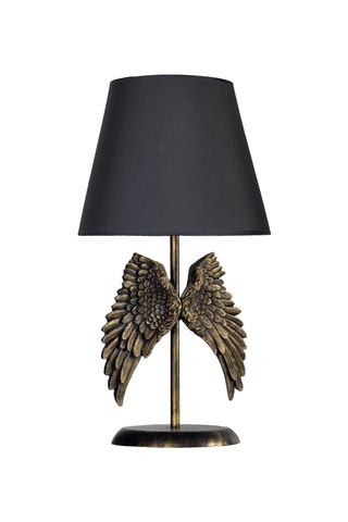 Qdec Modern Dizayn Melek Abajur Gold-Gri