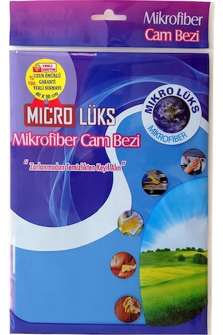 Microlüks Mikrofiber Cam Bezi . Temizlik Bezi