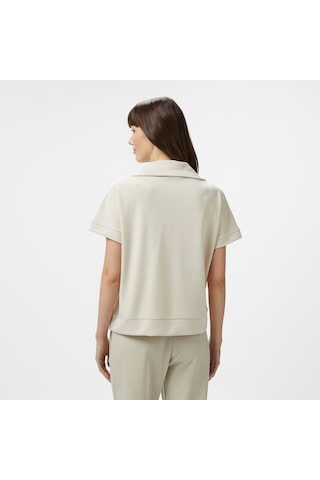 Nautica Kadın Krem Regular Fit Dik Yaka Sweatshirt Düz 55k605t Krem