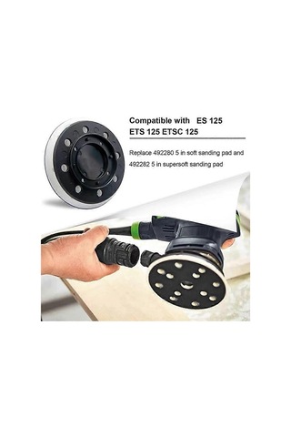 492280 Zımpara Pedi, 125 Mm 5 İnç , 8 Delik, Festool İle Uyumlu