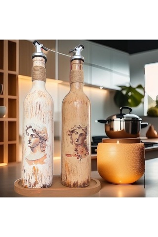 Sunum Stantlı Antik Yunan Figürlü Özel Tasarım Yağdanlık-sirkelik