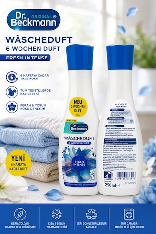 Dr. Beckmann Çamaşır Kokusu Fresh Intense 250 Ml, 6 Hafta Kalıcı Koku Tekli