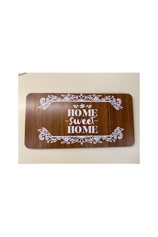 Ahşap Görünümlü Koltuk Yanı Sehpası,koltuk Tepsisi Yan Sehpa,40x20 Cm,5 Farklı Desen Kahverengi