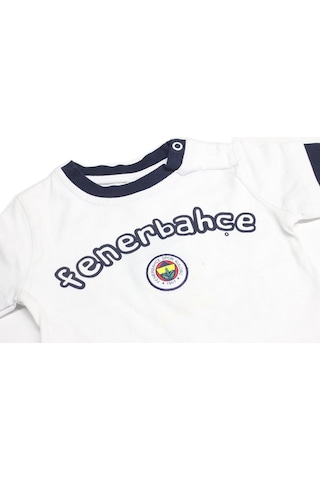 Fenerium Bebek Fenerbahçe Uzun Kol Beyaz Sweatshirt Beyaz
