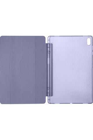 Samsung Uyumlu Galaxy Tab S11 Ultra Kılıf Tri Folding Kalem Bölmeli Standlı Arka Kapak