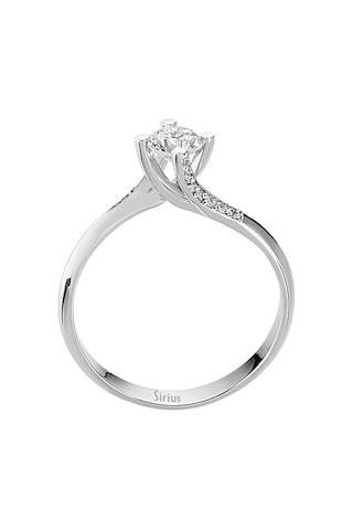 Sirius G Renk Toplam 0,46 Karat Pırlanta Tektaş Yüzük 0804R0188
