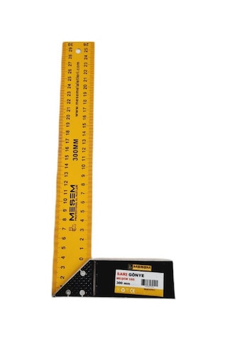 Marangoz Gönye Sari 30 Cm Meşem