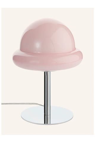 Bubba Masa Lambası, 26 Cm Cam Şapkalı Modern Aydınlatma Pembe