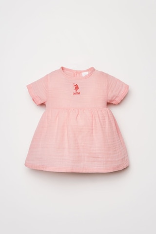 U.S. Polo Assn. U.s Polo Assn. Kız Bebek Pembe Elbise Usb2977-c-v4 Pembe