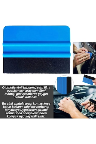 Carub Cam Filmi Çekme Aparatı Ragle Keçeli Oto Cam Filmi Folyo Kaplama Uygulamaları İçin İdeal Alet Carub Cam Filmi Çekme Aparatı Ragle Keçeli Oto Cam Filmi Folyo Kaplama Uygulamaları İçin İdeal Alet